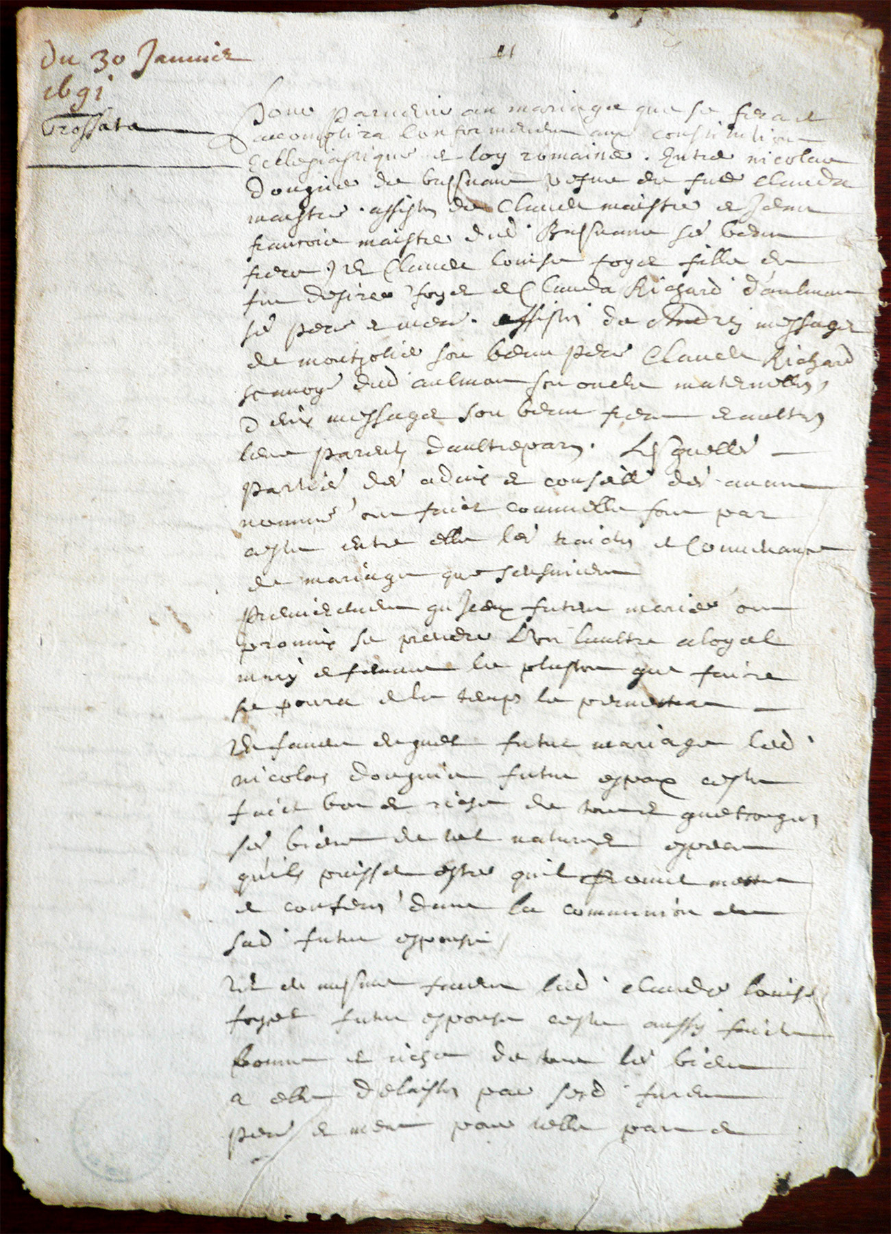 1691 01 30 cm nicolas dougnier claude louise foyet p1 5
