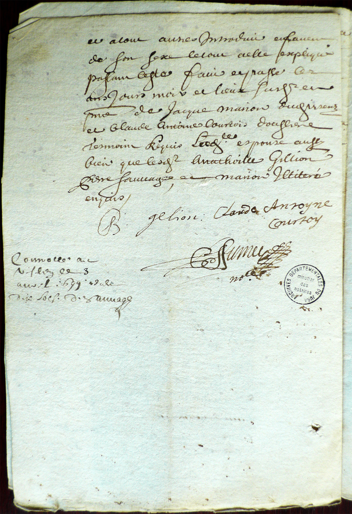 1699 04 02 cm blaise gillon jeanne francoise sauvage p6.6