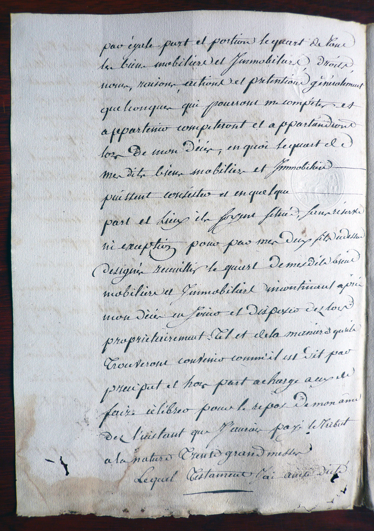 1813 09 19 Testament Claude Antoine MAITRE Reine DUMONT p6 8